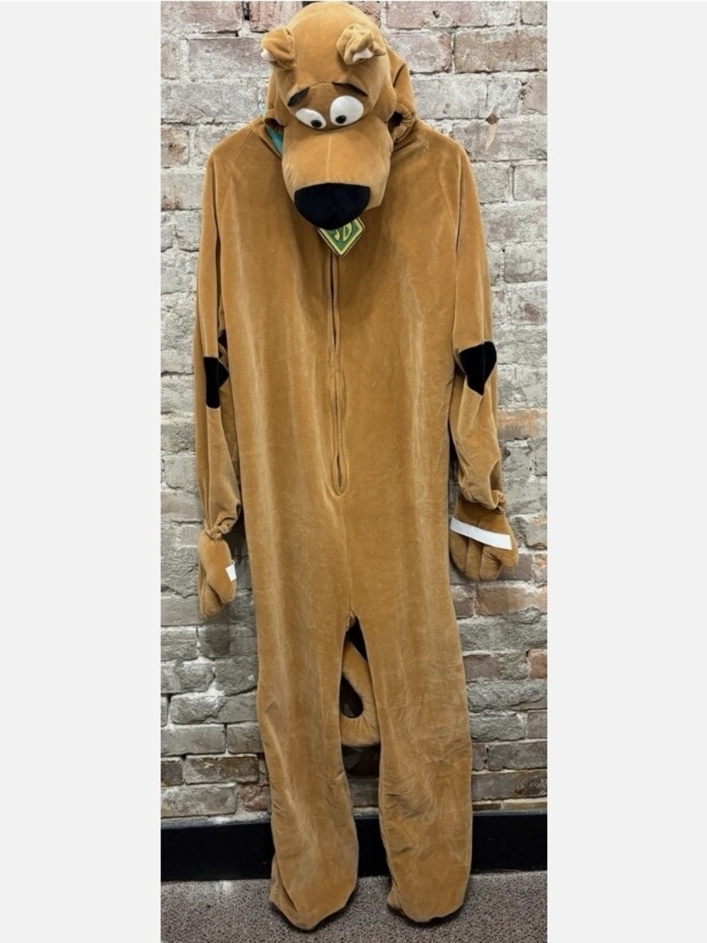 Adult Scooby-Doo Hooded Jumpsuit Costume Brown